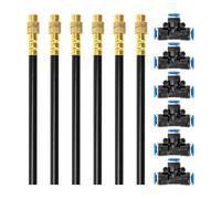 Misting Nozzles - Adjustable Fine Mist Sprayer Heads for Irrigation Lawn Garden, Even Water Distribution with Water-Saving Function, Agriculture Backyard Farm Greenhouse Outdoor Use