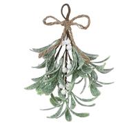 Mistletoe artificiale smerigliato cedro finto spray festivo vischio ghirlanda di vischio simulato rami finti rami per albero di Natale artigianato vacanze