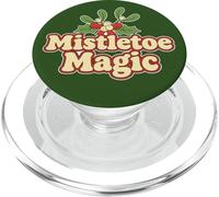 Mistletoe Magic Joyful Season Vibes Natale Vacanze Retro PopSockets PopGrip per MagSafe