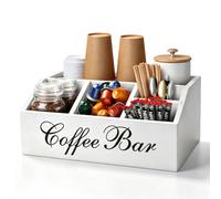 MISTOD Organizzatore di legno della stazione di caffè per il