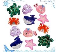 Mistofu Mini fermagli per capelli, alla moda, piccoli, antiscivolo, per donne e ragazze, graziosi artigli per capelli classici kawaii (animali marini 2)