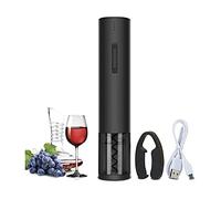 MISTPURE Set di apribottiglie per vino elettrico, cavatappi automatico ricaricabile, apribottiglie elettrico contiene tagliacapsule, versatore, linea di ricarica USB per vino