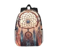 MISTRARA Zaino da 38,1 cm con acchiappasogni nativi americani, leggero, zaino per computer portatile, zaino da trekking e sport, Nero , Taglia unica