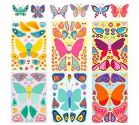Mistree 24 Adesivi Farfalle Simpatici, 21 * 15 CM, Cerotti Animali Decalcomanie Bambini