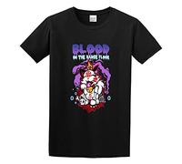 MISTT WOPII Blood On The Dance Floor Unlucky Cat Graphic Printed T-Shirt for Men Black L