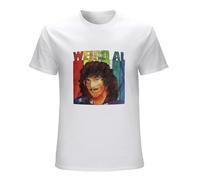 MISTT WOPII Kuju Weird al Yankovic T-Shirt Oversized T Shirts for Men Funny Tees White XXL