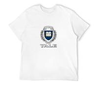 MISTT WOPII Men Yale University T-Shirt Graphic Tee White M