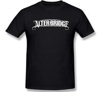 MISTT WOPII Men's Alter Bridge Blackbird Man T-Shirt Summer Round Neck Short Sleeve Tee Tops Black L