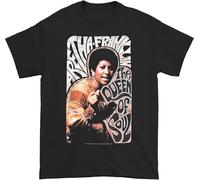 MISTT WOPII Men's Aretha Franklin Aretha Franklin Slim Fit Large T-Shirt Black M