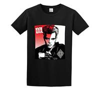 MISTT WOPII Men's Billy Idol The Very Best of Billy Idol Idolize Yourself Cotton T Shirt Black L