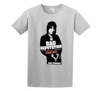 MISTT WOPII Men's Joan Jett Bad Reputation The Unauthorized Biography of Joan Jett Cotton T Shirt Grey XL