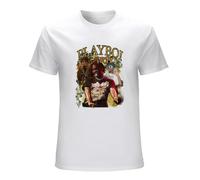 MISTT WOPII Men's Playboi Carti T Shirt Luv XO Life Tee Hip Hop Rap White M