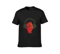 MISTT WOPII Men's Public Enemy Cotton T Shirt Black S