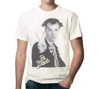 MISTT WOPII Men's Rick from The Young Ones As The People Poet Played By Rik Mayall Tribute T-Shirt White M