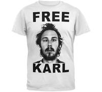 MISTT WOPII Men's Workaholics Free Karl T Shirt White L