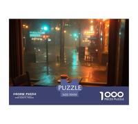 Misty Cafe Puzzle 1000 Pezzi Per Adulti Grandi Dimensioni Per Adulti E Bambini Idea Regalo Cozy Puzzle Per Gioco Familiare Per Adulti E Bambini A Partire Da 12 Anni70x50cm/1000pcs
