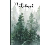 Misty Forest Aesthetic Notebook: Nature Landscape Composition Book 6x9 lined pages