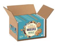 Misura Biscotti Frollini con Cereali e Gocce di Cioccolato Senza Latte e Uova per privolat 280g [BOX da 8 Confezioni]