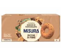 Misura Ciambelline Integrali con Gocce di Cioccolato Ricche di Fibre per fibrextra 230g