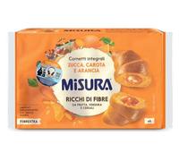 Misura Cornetti Integrali Zucca, Carota e Arancia Ricchi di Fibre da Frutta, Verdura e Cereali per fibrextra 308g
