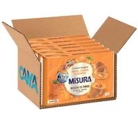 Misura Cornetti Integrali Zucca, Carota e Arancia Ricchi di Fibre da Frutta, Verdura e Cereali per fibrextra 308g [BOX da 6 Confezioni]