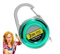 Misura del nastro: 6,5 x 4,2 cm di nastro, ABS + strumento tascabile a nanofibra durevole, dimensioni compatte con fibbia chiave | fascia misura portatile per vestiti, , forma phy