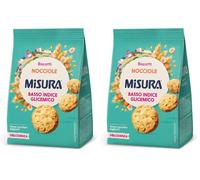 Misura Dolcesenza a Basso Indice Glicemico Frollini con Nocciole | Biscotti con Nocciole | Confezione da 400 grammi