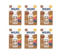 Misura® Dolcificante Liquido Zero Calorie, Multipack 6x55ml | Sostitutivo dello Zucchero di Canna con Aroma Caramellato, Senza Glutine, Vegano, Senza Aspartame, Confezione Apri e Chiudi