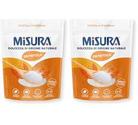 Misura Eritritolo Dolcificante in Cristalli Finissimi, Sostitutivo dello Zucchero, 370g (Confezione da 2)