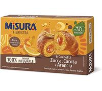 Misura Fibrextra Cornetti a Zucca, Carota e Arancia 100% Farina Integrale 308gr