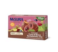 Misura Fibrextra Cornetti ai Frutti di Bosco, Barbabietola e Uva - 100% Farina Integrale, più Ricchi di Farcitura, Confezione da 308 gr