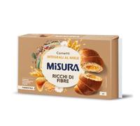 Misura Fibrextra Cornetti al Miele - 100% Farina Integrale, più Ricchi di Farcitura, Confezione da 308 gr