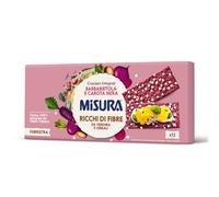 Misura Fibrextra Crackers Integrali con Barbabietola e Carota Nera - 100% Farina Integrale, Confezione da 385 gr