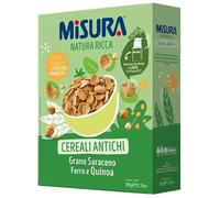 Misura Fiocchi di Mais Natura Ricca con Cereali Antichi Grano Saraceno, Farro e Quinoa 350g