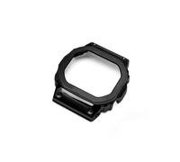 Misura for Casio G-SHOCK DW5600 GW-B5600 GWM5610 Serie Cassa for orologio con lunetta in metallo in acciaio inossidabile + cinturino (Color : Black-case, Size : 5600mm)
