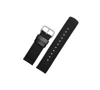 Misura for Casio PRG-600YB PRG-650 PRW-6600 GA2000 cinturino in nylon cinturino da polso impermeabile cinturino cinturino in nylon cinturino più lungo 24mm(Black silver clasp)