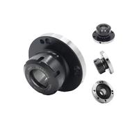 Misura for ER50 ER40 ER32 ER25 ER16 D80 D100 D125 Flangia A Quattro Assi Cartuccia Pinza Apparecchio Mandrino for Fresatura CNC Tornio Strumento Pinza Mandrino (Color : ER50-D125 (7 Holes))