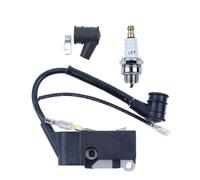 Misura for Il Cinese 4500 5200 5800 45cc 52cc 58cc Motosega Bobina di Accensione Catena Set Modulo Magneto