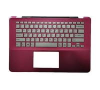 Misura for SONY Vaio SVF14A SVF14A15CXB SVF14A16CXB SVF14A17CXB SVF14A1A1J SVF14A18SCP SVF14A1C5E Tastiera DEGLI STATI UNITI Con Palmrest/Bottom Case Cheerfully (Color : Pink US keyboard)