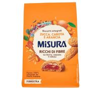 Misura Frollino Integrale Fibrextra | Con farcitura alla zucca, carota e arancia | 100% Farina Integrale | Confezione da 260 grammi