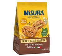 Misura Multicereale Biscotti con Farina Integrale, Farro, Mais e Avena Ricchi di Fibre 330g
