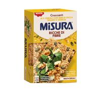 Misura Multicereali Croccanti Spesse ai 5 Cereali con Semi di Zucca, Sesamo e Quinoa, Ricche di Fibre e Fonte di Proteine, Senza Aromi, 8 Fette, Confezione da 200 g