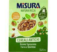 Misura Cereali Colazione Natura Ricca | Fiocchi di Mais con Cereali Antichi | Confezione da 350 grammi