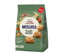 Misura Naturìcca Biscotti Avena e Dattero - Con Avena, Mela Candita, Datteri e Sciroppo d’Agave, Ricchi di Fibre, Plant Based, Adatti ai Vegani, Confezione con Carta Certificata FSC da 260 gr