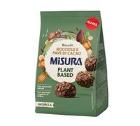 Misura Naturìcca Biscotti Nocciole e Fave di Cacao - con Avena, Nocciole, Cacao, Farro e Sciroppo D’agave, Ricchi di Fibre, Plant Based, Adatti ai Vegani, Confezione con Carta FSC da 260 gr