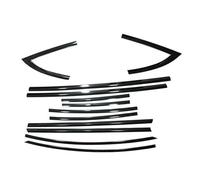 Misura per il modello Y 3 2017-2024 Striscia di copertura laterale del davanzale Trim 10 pezzi Accessori auto Modanatura esterna per finestre Paraspigoli Portiera Auto(MODEL-3 17-24 black)