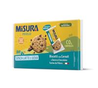 Misura Privolat Biscotti con Cereali e Gocce di Cioccolato | Senza Latte e Uova | Farina da Filiera Italiana | Confezione in Carta Certificata FSC | 6 Porzioni da 6 Biscotti