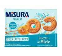 Misura Privolat Biscotti Frollini al Miele Senza Latte e Uova 400g [1 confezione]