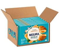 Misura Privolat Cornetti Albicocca Senza Latte e Uova (Lactose Free), Croissant Soffici e Farciti, 298g [BOX da 6 Confezioni]