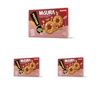 Misura Protein Biscotti con Mandorle e Fiocchi di Avena | Ricchi di Proteine Vegetali | Farina da Filiera Italiana | Confezione in Carta Certificata FSC | 6 Porzioni da 6 Biscotti (Confezione da 3)